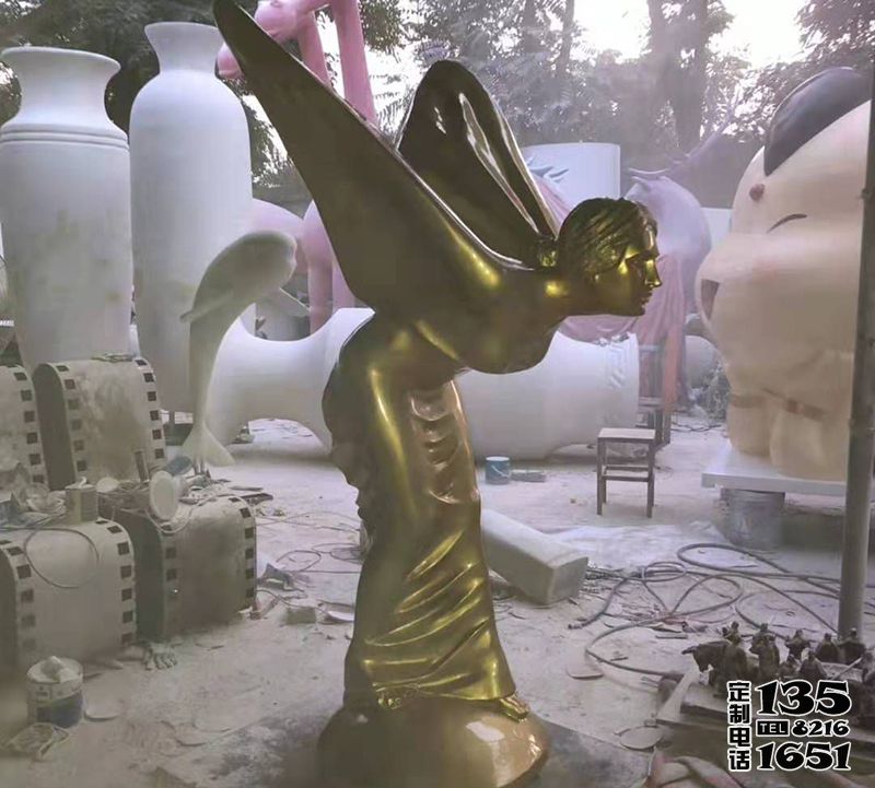 玻璃鋼仿銅天使雕塑廣場(chǎng)景觀人物雕塑 玻璃鋼仿銅天使雕塑廣場(chǎng)景觀人物雕塑