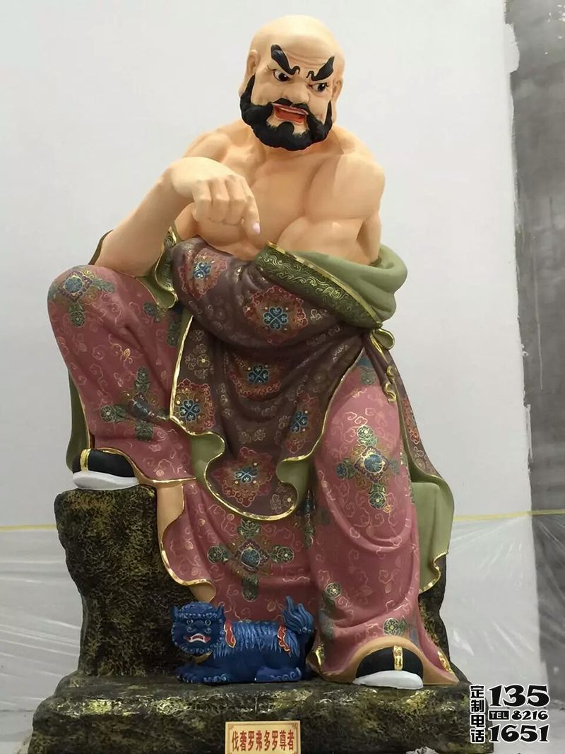 寺廟供奉尊者玻璃鋼彩繪十八羅漢雕塑 寺廟供奉尊者玻璃鋼彩繪十八羅漢雕塑